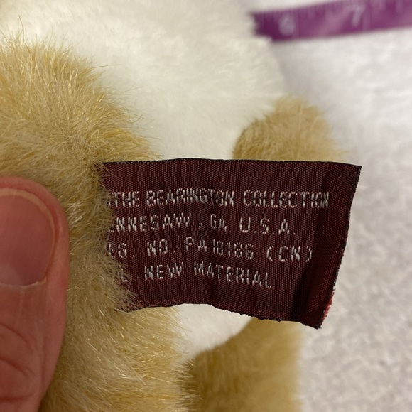 NWT Bearington Frost E. Bear snowman teddy. Ear - Picture 5 of 9